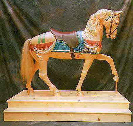 carousel horse sculpture